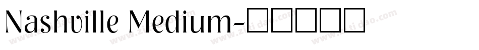 Nashville Medium字体转换